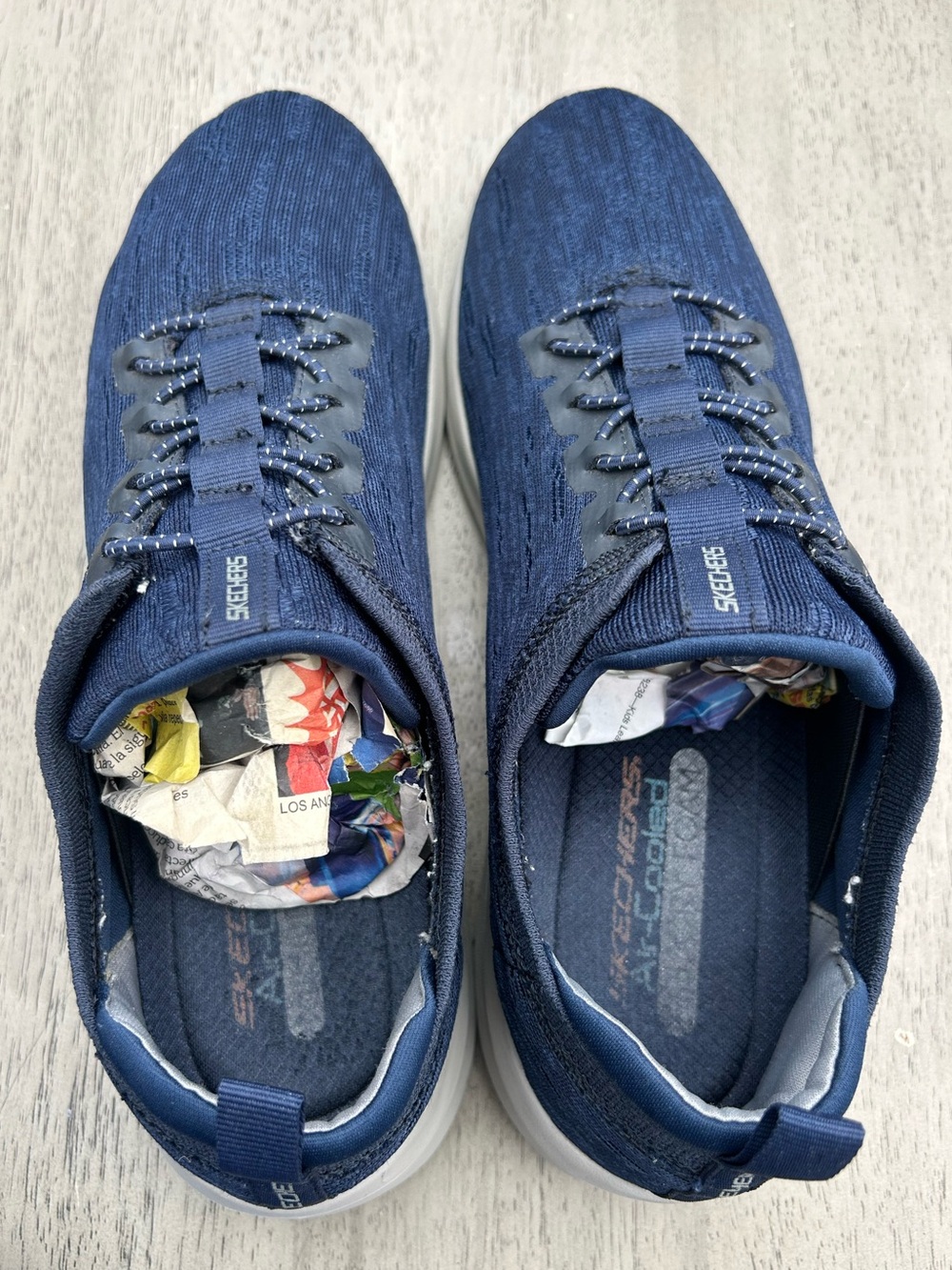 Skechers Ultra Flex 2.0 Cryptic Men 12 Navy Blue Slip On Air Cooled Memory Foam - Picture 3 of 11
